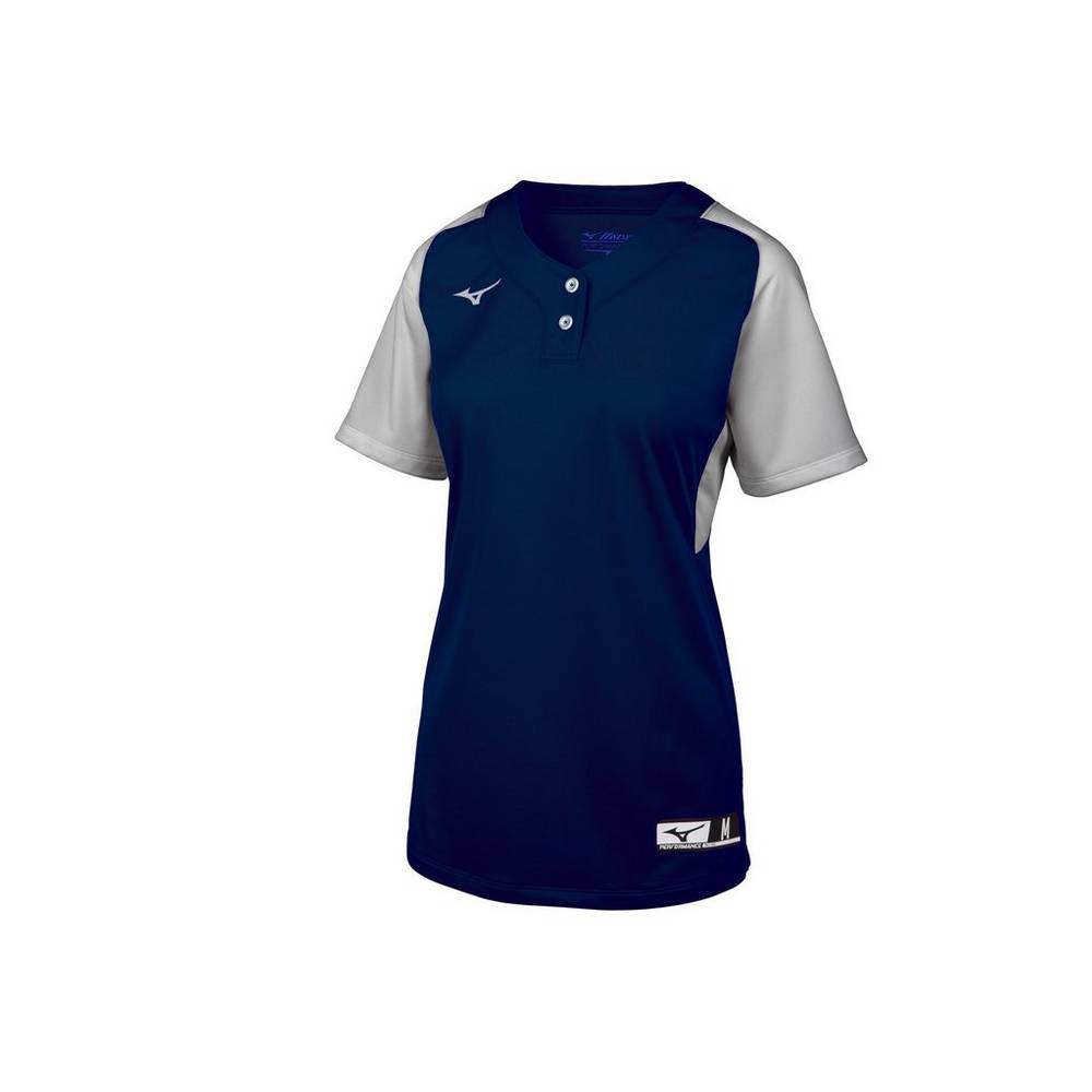 Damske Dresy Mizuno Aerolite 2-Button Softball Námornícka Modrá/Siva Vypredaj CAWK34706